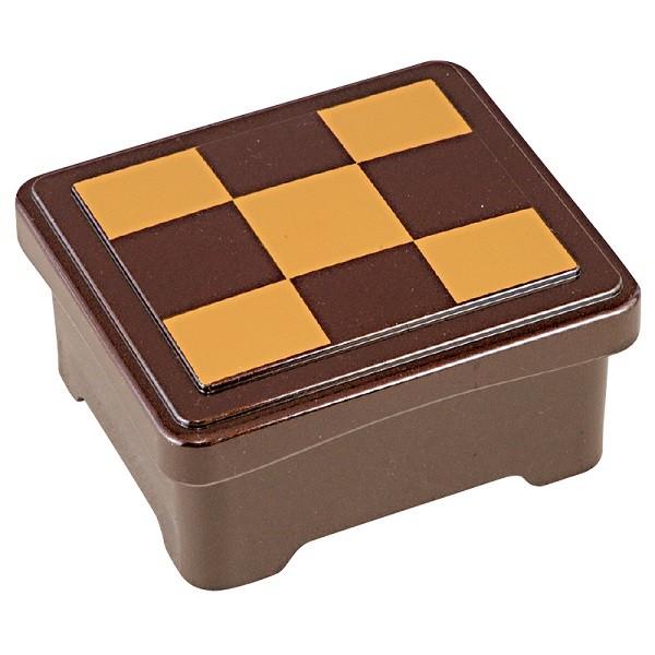 【取寄せ商品】ミニ丼重　茶パール市松 漆器 うな重 器 うな重箱 和食器 業務用 お重、かつ重、鰻　土用の丑の日　うなぎ 3-648-2 5-744-2 1016 | 