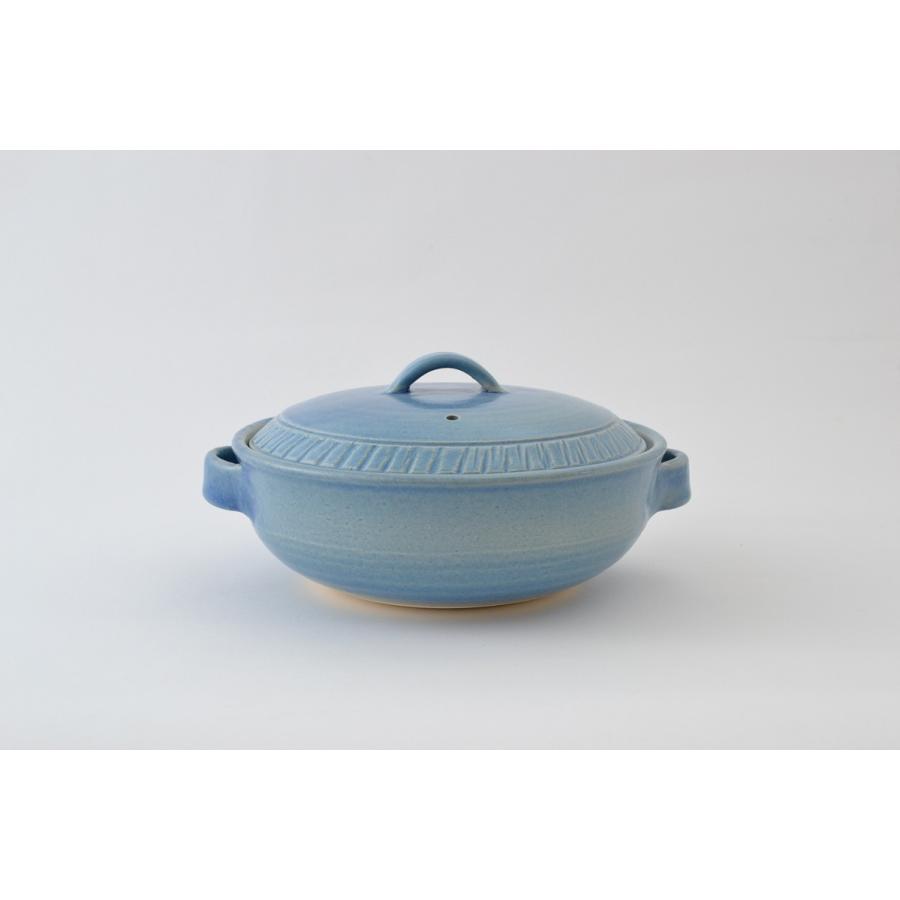 令和　土鍋　REIWA ブルー BLUE 8号鍋　2〜3人用　M1432 日本製　寄せ鍋・湯豆腐・水炊き・雑炊　国産　万古焼　萬古焼 マルヨシ陶器【取り寄せ】 |  | 01