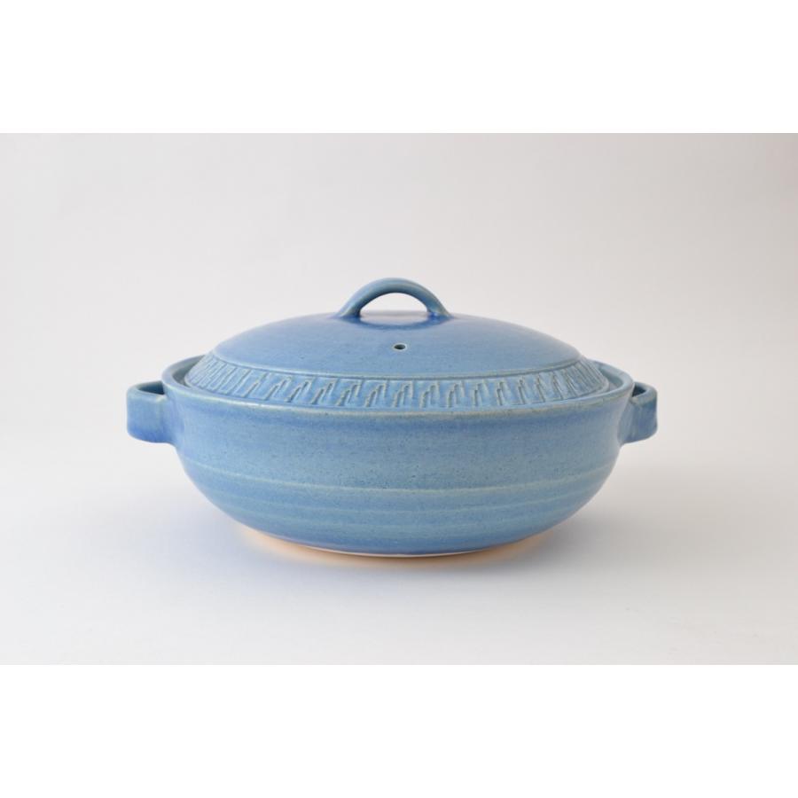 令和　土鍋　REIWA ブルー BLUE 9号鍋　4〜5人用　M1433 日本製　寄せ鍋・湯豆腐・水炊き・雑炊　国産　万古焼　萬古焼 マルヨシ陶器【取り寄せ】 |  | 01