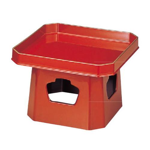 尺0寸三宝盛器　朱天金　305×305×H208mm　漆器 お月見　団子　お正月　鏡餅台　鯛　名月　満月　1-642-8 若泉 | 