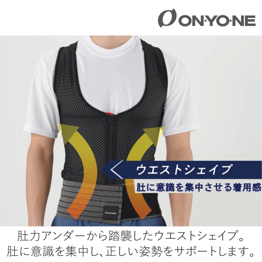 オンヨネ（ONYONE） 肚力 ベスト 腰 背中 サポーター コンプレッション
