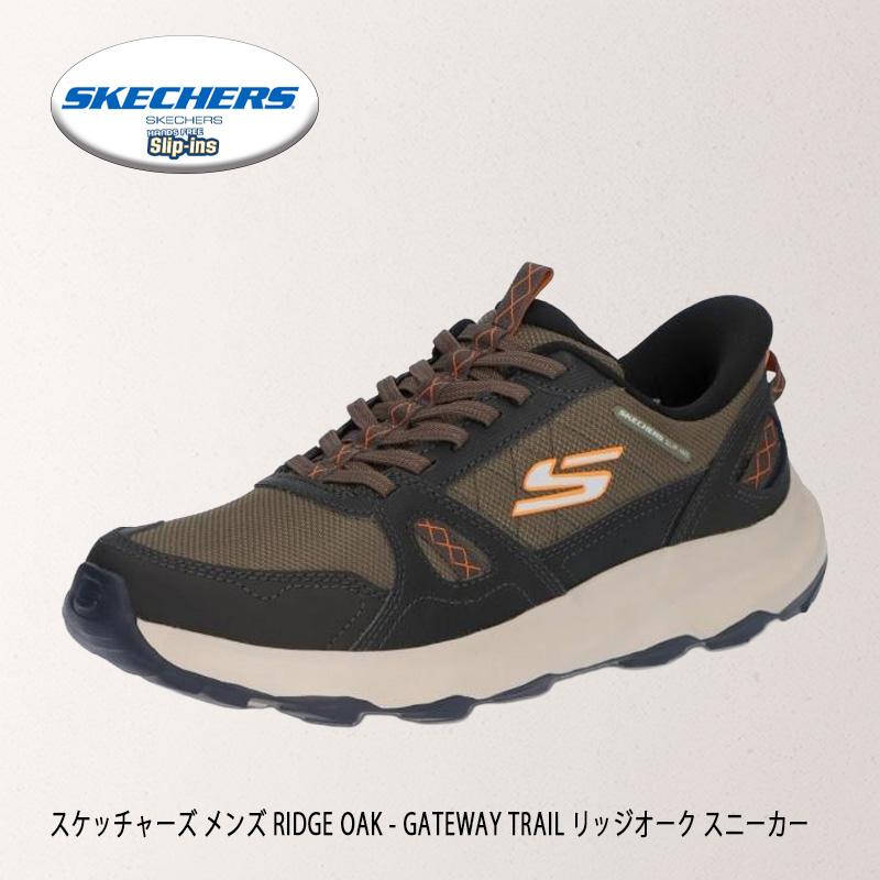 SKECHERS スケッチャーズ スリップインズ メンズ スニーカー オリーブ