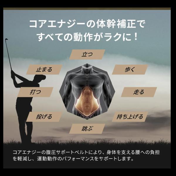 コアエナジー CLASSIC 体感をサポートするベルト カジュアル ゴルフ coregnergy-classic_3