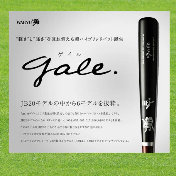 爆買 WAGYU 和牛JB 硬式木製バット Gale バーチ材軽量モデルバット