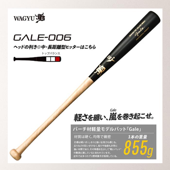 JB WAGYU 和牛JB 硬式木製バット Gale バーチ材軽量モデルバット 84cm