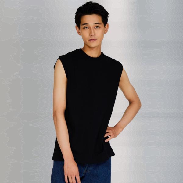 Hanes（ヘインズ） Tシャツ クロ ノースリーブ Hanes T-SHIRTS KURO