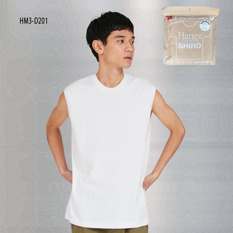 Hanes（ヘインズ） Tシャツ SHIRO Hanes シロ スリーブレス