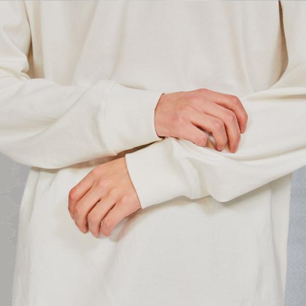 大きいサイズ Hanes T-SHIRTS SHIRO クルーネックロングスリーブTシャツ ヘインズ シロTシャツ 長袖 ビッグサイズ HM4-A201L | Hanes | 02