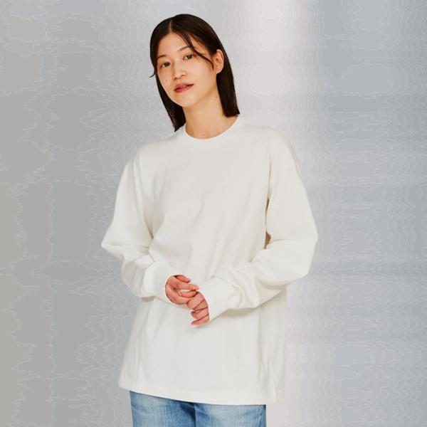 大きいサイズ Hanes T-SHIRTS SHIRO クルーネックロングスリーブTシャツ ヘインズ シロTシャツ 長袖 ビッグサイズ HM4-A201L | Hanes | 03