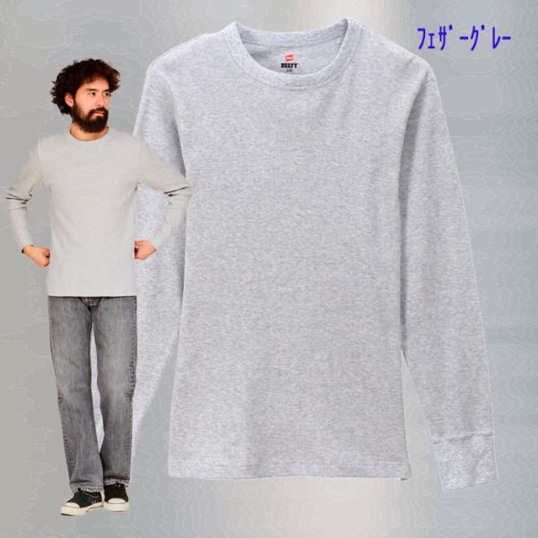Hanes（ヘインズ） BEEFY サーマルクルーネックロングスリーブ HM4