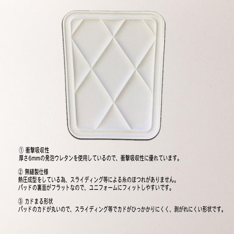 ゼット（ZETT） ユニフォーム 野球膝パッド 簡単縫い付け 5枚セット