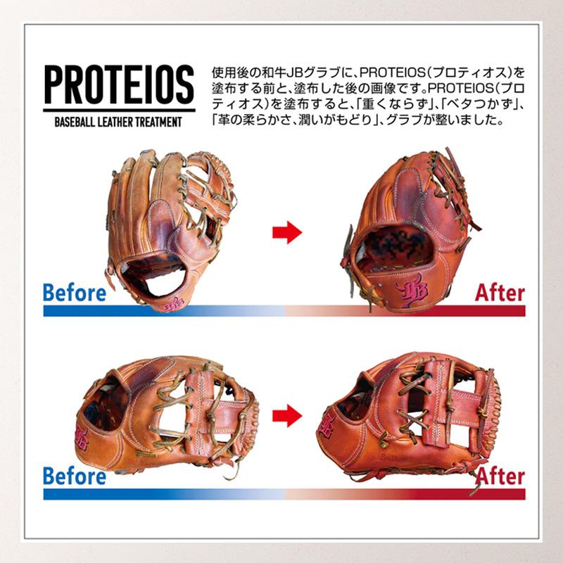 和牛JB プロティオス 詰め替え用 300ml PROTEIOS グラブ用トリートメント メンテナンス 汚れ落とし 保革 液体 オイル 野球 ソフトボール グローブ 優良配送 | JB | 03