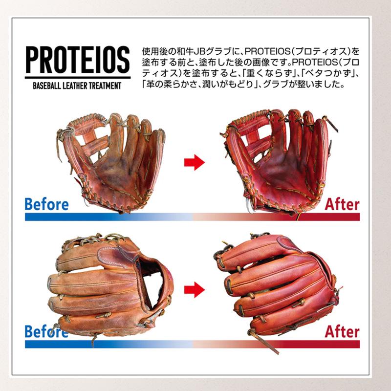 和牛JB プロティオス 150ml PROTEIOS グラブ用トリートメント メンテナンス 汚れ落とし 保革 液体 オイル 野球 ソフトボール グローブ 優良配送 | JB | 05