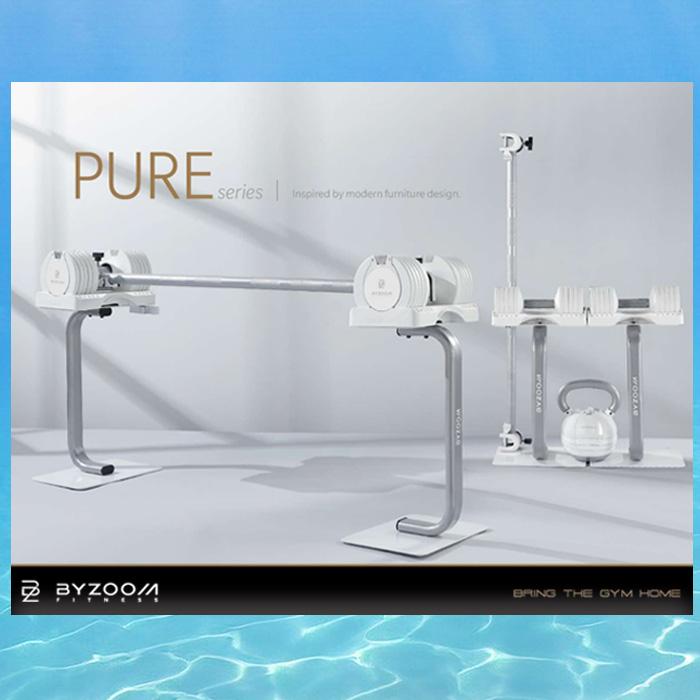 BYZOOM バイズーム Pure Series 可変式ダンベル 5kgホワイト BYZOOM バイズーム Pure Series 可変式ダンベル 5kgホワイト