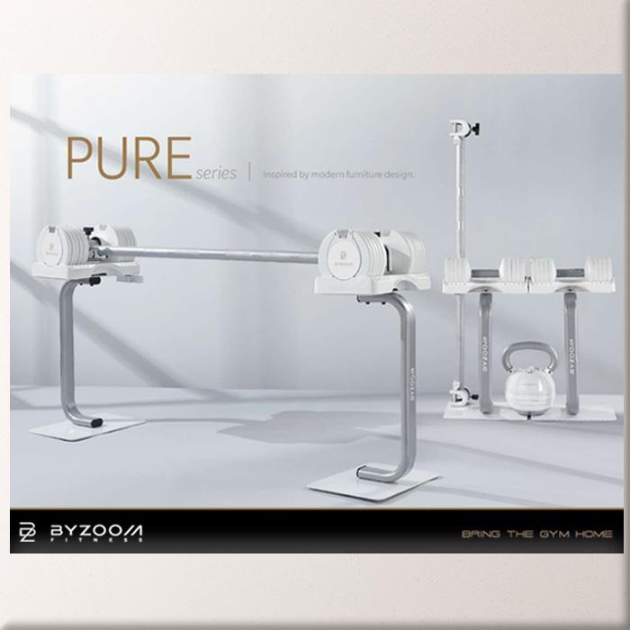 バイズーム フィットネス ピュア可変式ダンベル 5kgホワイト2個セット バイズーム フィットネス ピュア可変式ダンベル 5kgホワイト2個セット