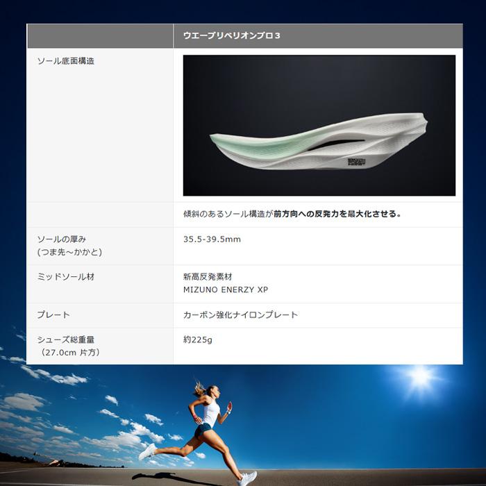 MIZUNO ウエーブリベリオンプロ3 ランニングシューズ 自己ベスト MIZUNO ウエーブリベリオンプロ3 ランニングシューズ 自己ベスト