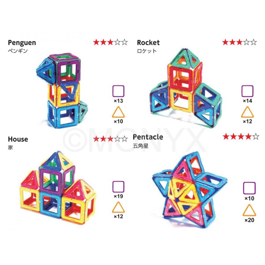 Monyx マグネットブロック 磁石ブロック 知育玩具 84ピース パズル 国内製品検品 誕生日 クリスマス おもちゃ ギフト プレゼント Monyx 14 Onyx Japan 通販 Yahoo ショッピング