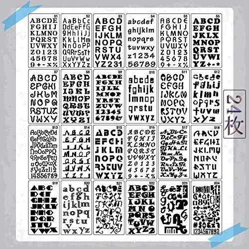 24枚 Diy 文字と数字 ステンシル アルファベット ステンシル 描画テンプレート スクラップブッキング テンプレート アルバム 絵図 手帳 日記帳 S 0808 グッドライフ ショップ 通販 Yahoo ショッピング