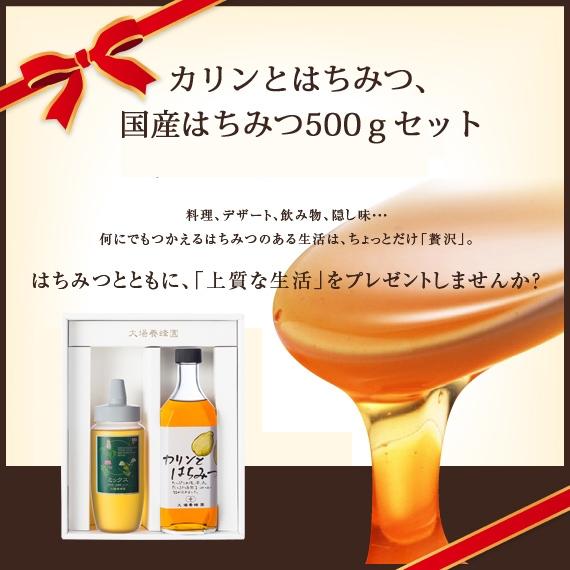 カリンとはちみつ、国産はちみつ500ｇセット | 