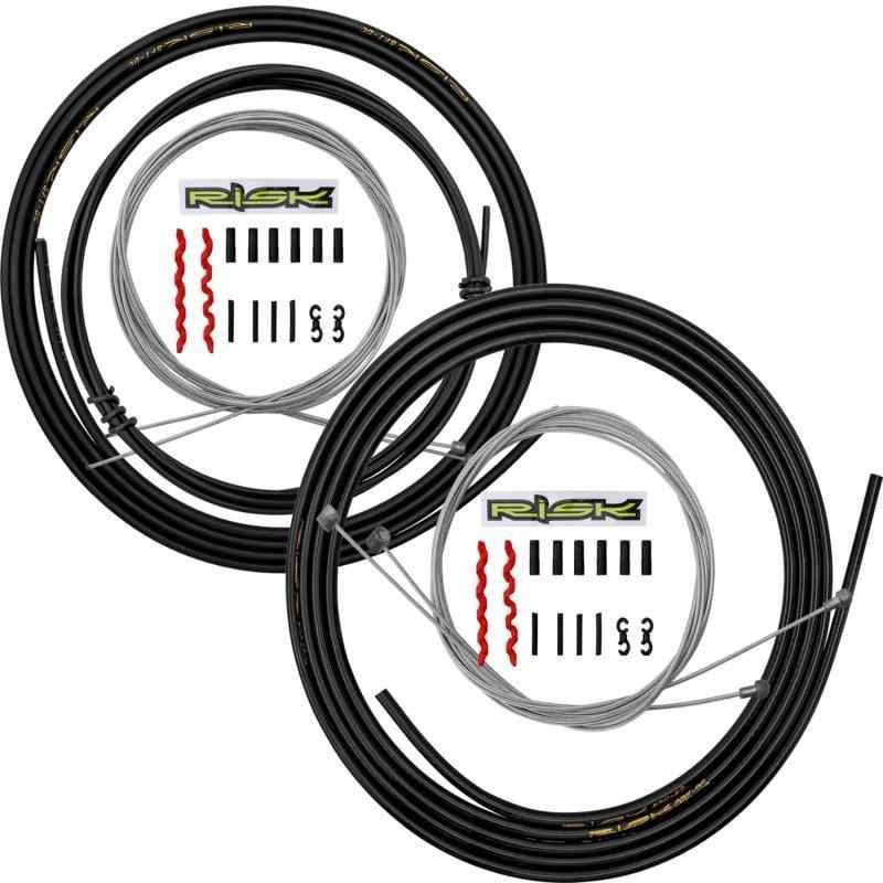 Wolfride 自転車ブレーキワイヤー・シフトケーブルセット バイクシフトディレイラーケーブル ハウジングキット 交換部品セット MTB