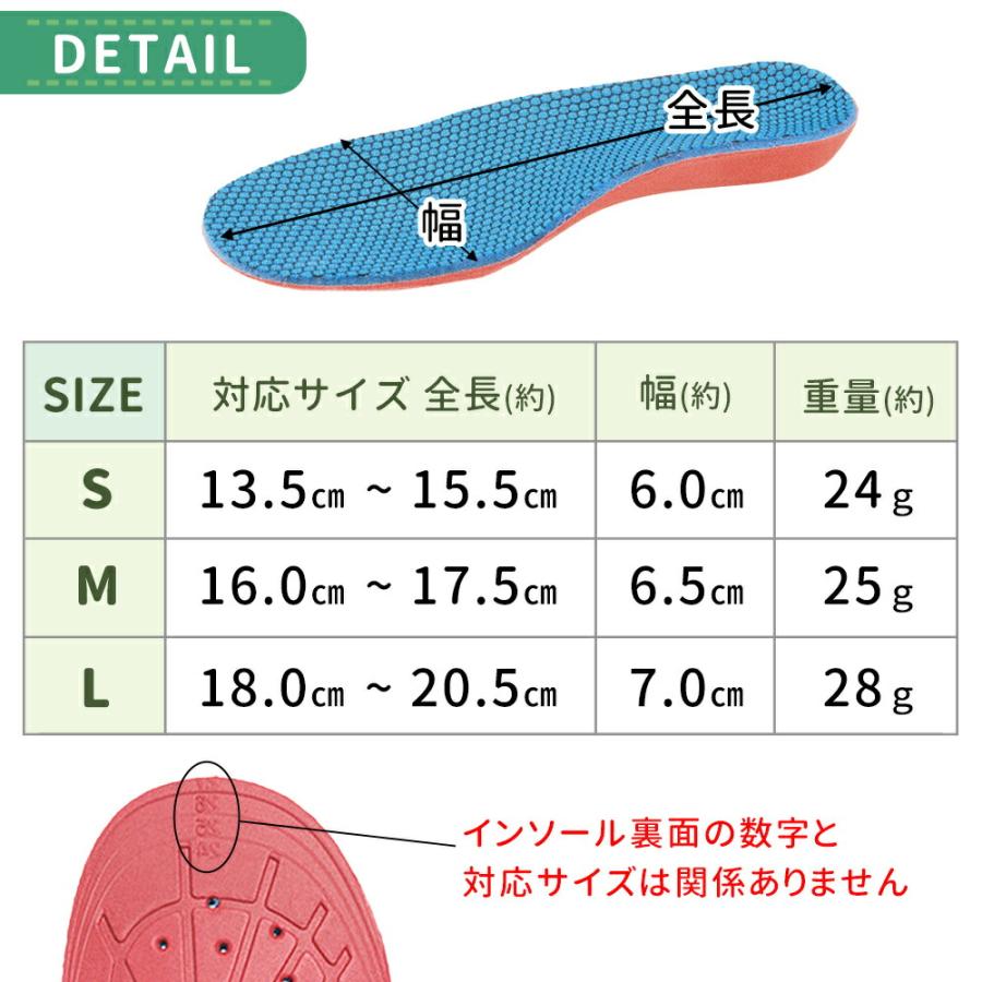 インソール 中敷き こども 子供 13.5〜20.5cm 左右セット 扁平足 インソール 中敷き こども 子供 13.5〜20.5cm 左右セット 扁平足