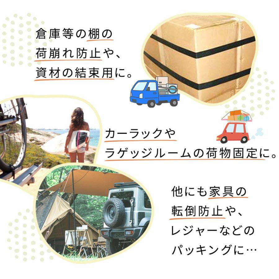 荷締め 荷締ベルト バンド 荷物固定 4m 黒 2本セット バックル 手荷物 固定バンド 引っ越し シンプル 緩まない 車 自動車 バイク 安全 荷物締め付け mitas｜oobikiyaking｜03