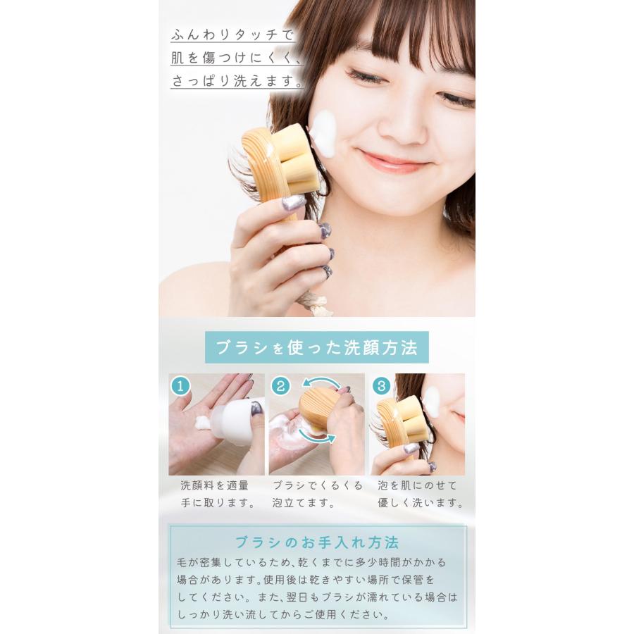 洗顔ブラシ 小鼻ブラシ 3本セット 濃密 小さめ フェイスブラシ 毛穴