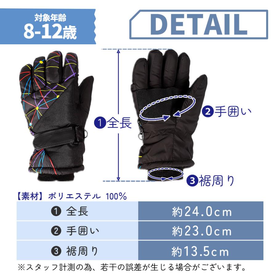 スノーグローブ スキーグローブ キッズ ジュニア 雪遊び 手袋 子供