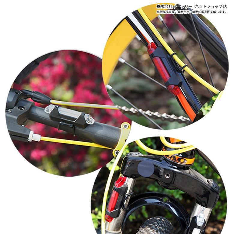 mitas 自転車 ライト USB 充電式 LED 防滴仕様 LEDライト セーフティ