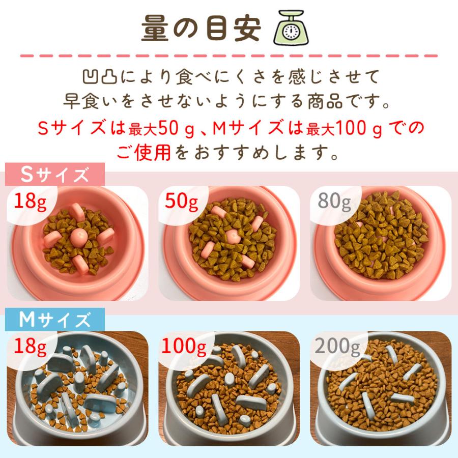 Yahoo!1位受賞！ 犬 早食い防止 食器 皿 選べる2サイズ S M 滑り止め