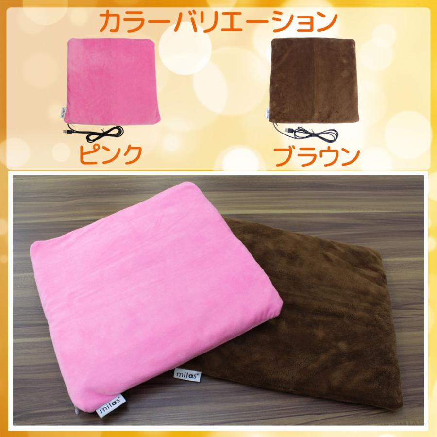 タイマーケーブル付き 電気座布団 usb 電気マット ホットマット 一人用