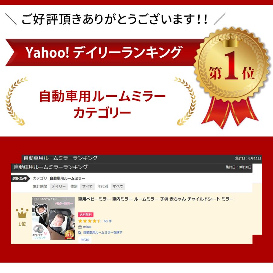 mira 様　購入専用ページ mitas ベビーミラー 車 大きくて見やすい チャイルドシート 車内