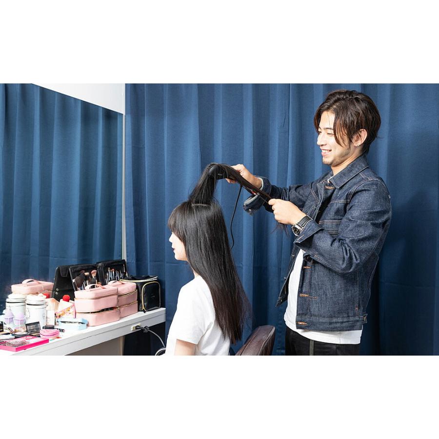 MILASIC ヒートブラシ ヘアアイロン ブラシ型 ストレートアイロン
