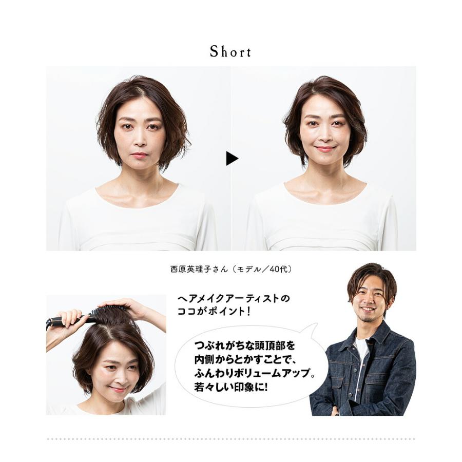 MILASIC ヘアアイロン ブラシ型 ブラシ ストレート カール ヒート