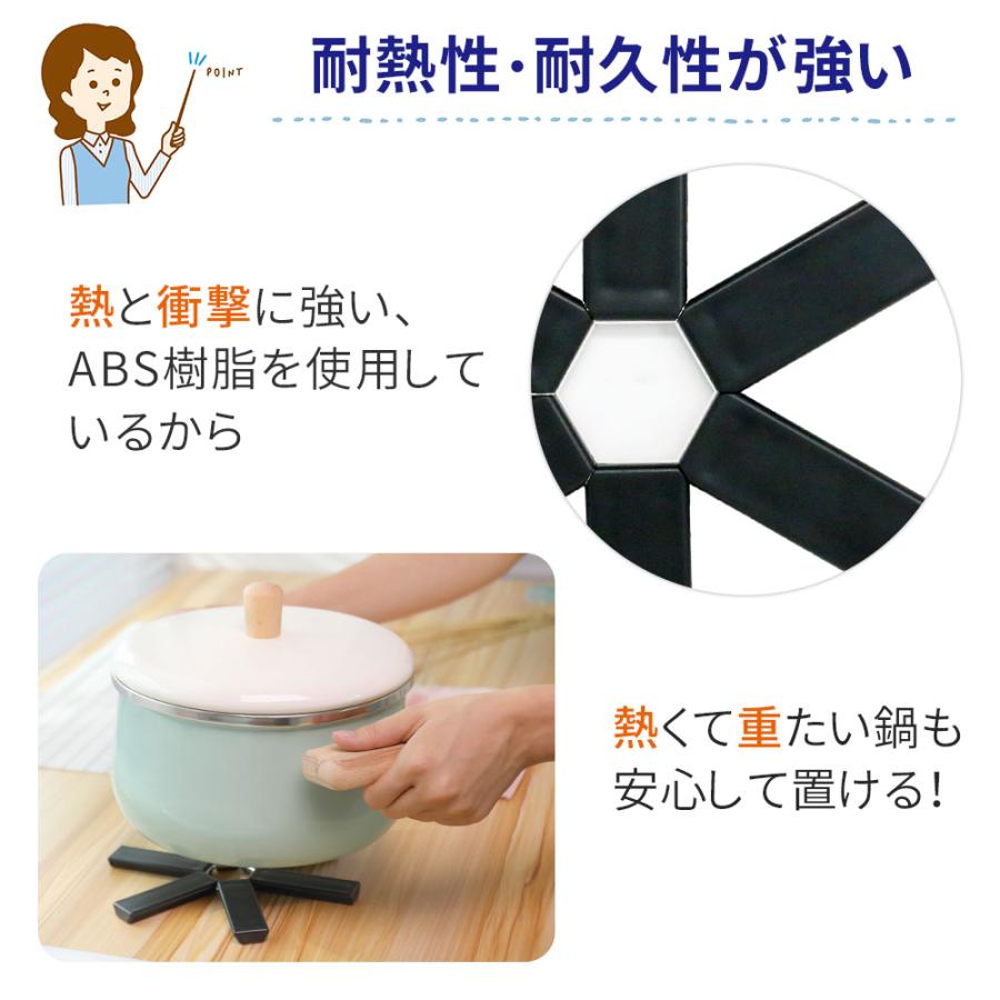 連休も出荷中｜ 【処分セール】折り畳み式 鍋敷き 3個 セット おしゃれ