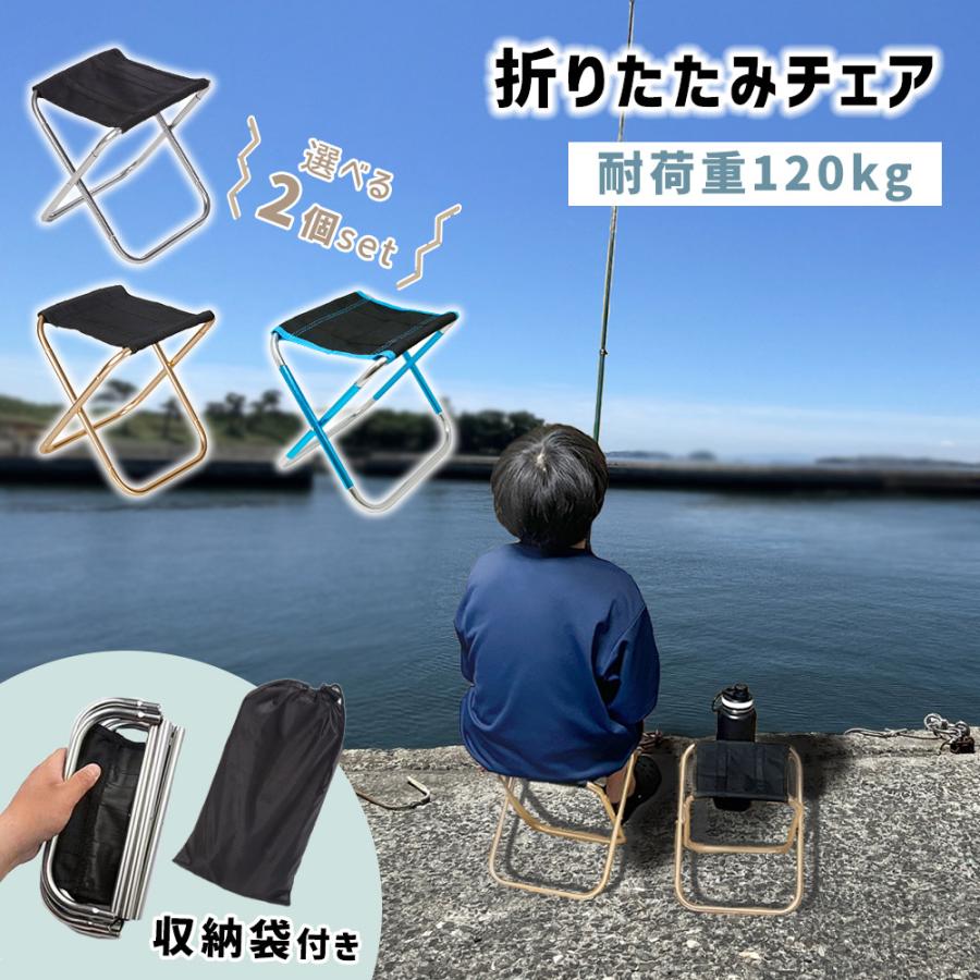 折り畳み 折りたたみ 椅子 チェア 選べる2個セット 収納袋付