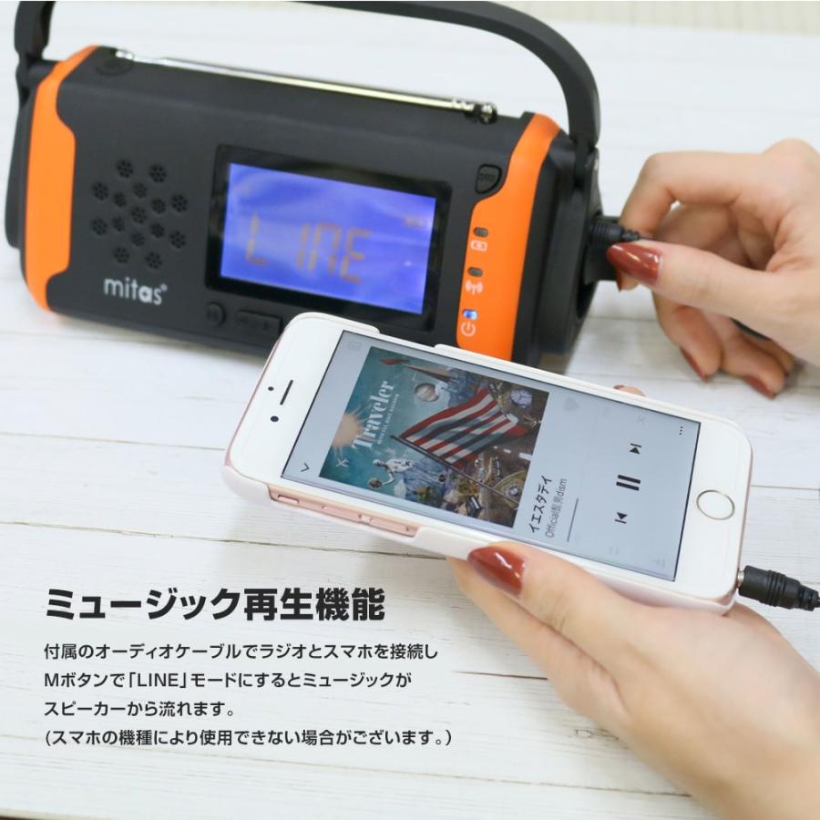 プレゼント付き！ 大容量 手回し ソーラー モバイルバッテリー 防災