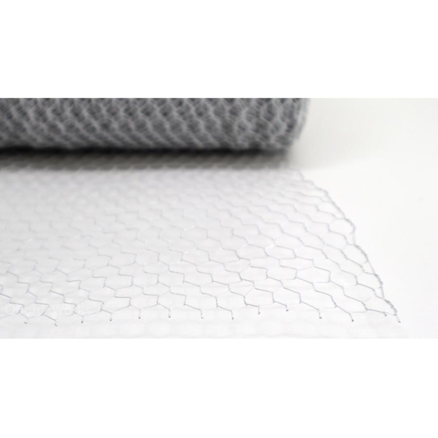 白ビニール亀甲金網 #25×10mm×910×25M 園芸用金網 防獣用金網 送料無料