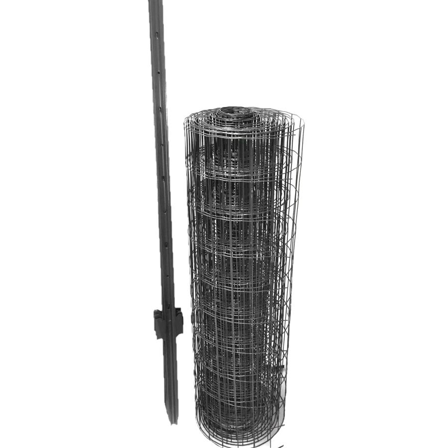 アニマルガードフェンス ブラック 1.2m×20m 黒 支柱高さ1.65m 支柱