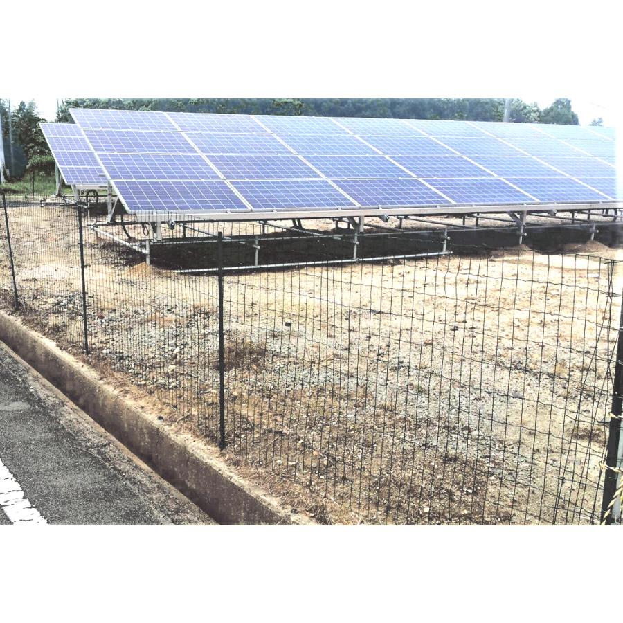 アニマルガードフェンス ブラック 1.2m×20m 黒 支柱高さ1.65m 支柱