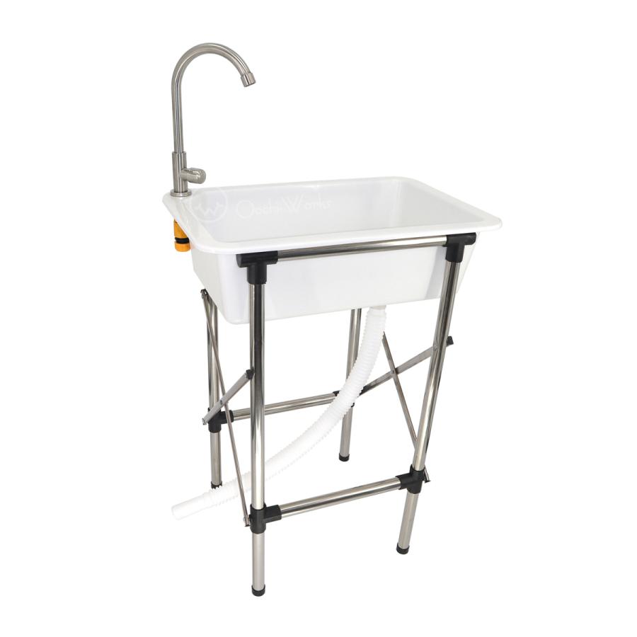 プラスチック流し台 折りたたみ式 水洗付き W500 D400 H735mm ガーデンシンク 屋外用流し台 705 Oochi Worksヤフー店 通販 Yahoo ショッピング