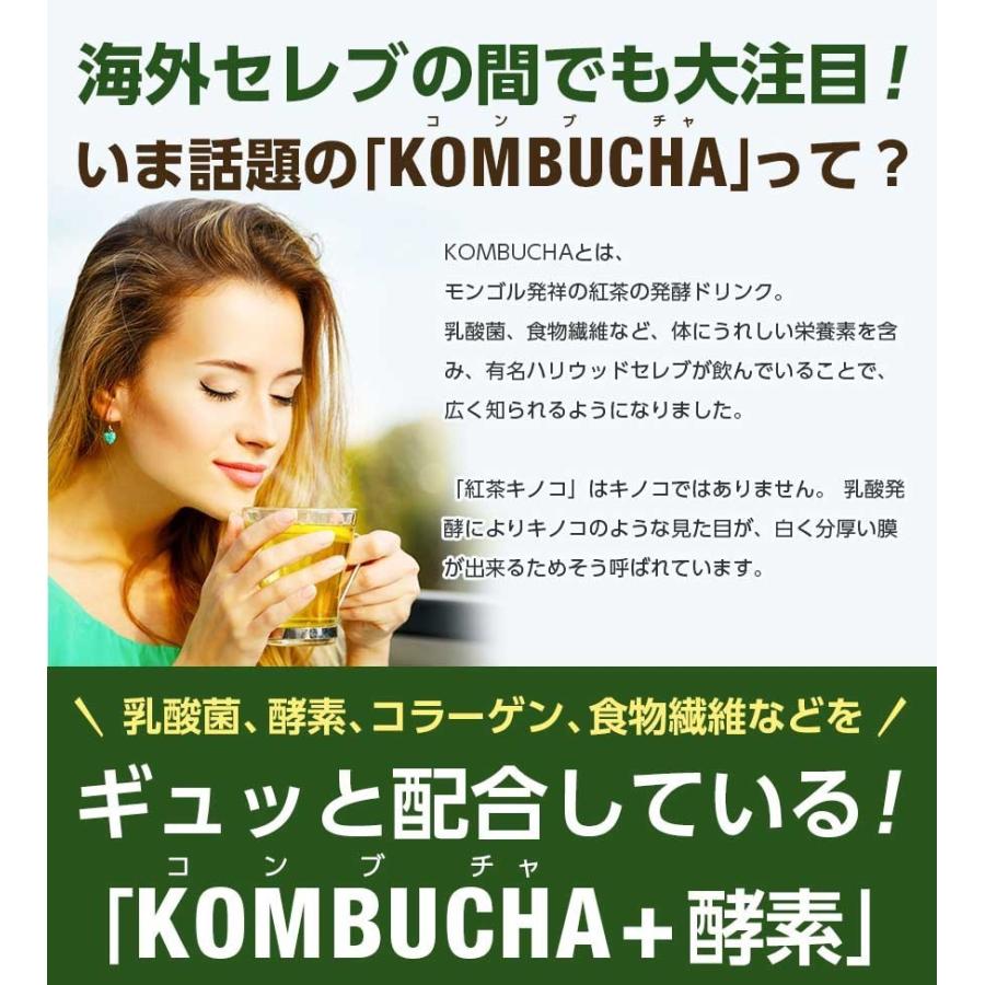 コンブチャ＋酵素ドリンク KOMBUCHA＋酵素720ml×2本セット 国産 紅茶キノコ クレンズ ファスティングドリンク 置き換え ダイエットドリンク ダイエット茶｜ooii｜04