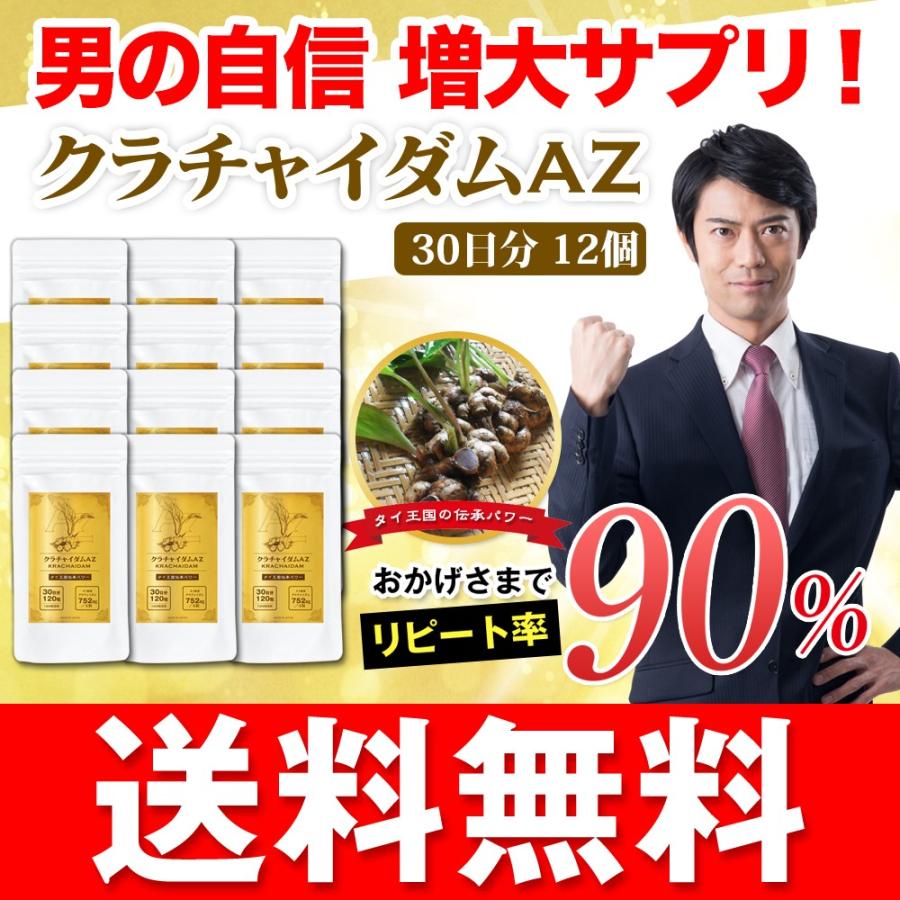 クラチャイダム サプリメント クラチャイダムＡZ 30日分(120粒) 12袋セット 圧倒的な含有量 ex サプリ 配合 送料無料｜ooii