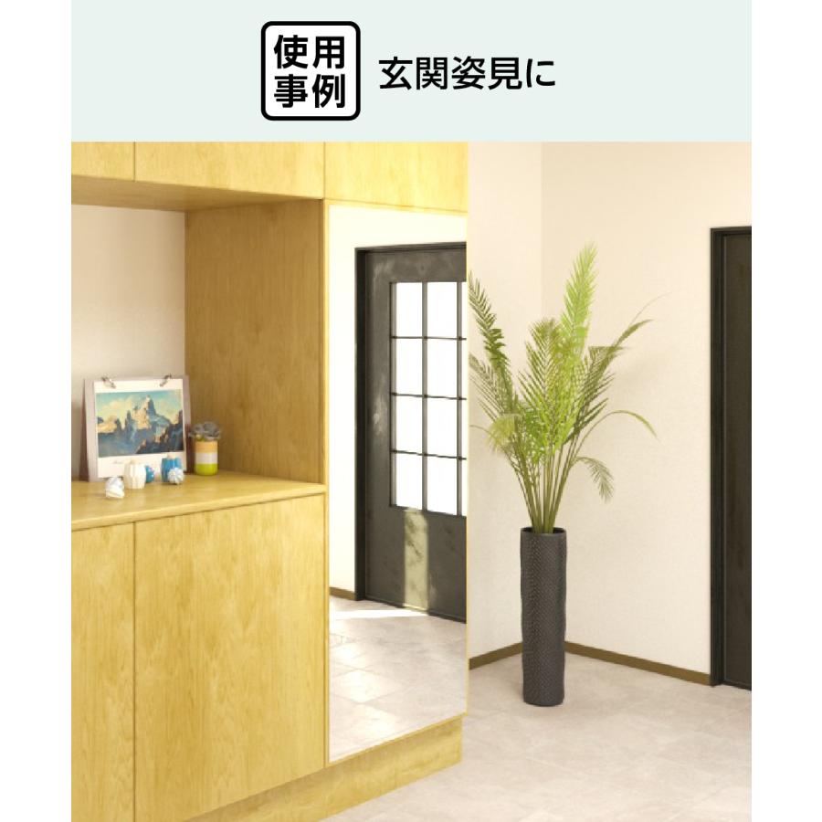 玄関姿見 ガラスミラー W900×H1800×T5mm 壁掛け 壁ミラー 壁 貼る鏡
