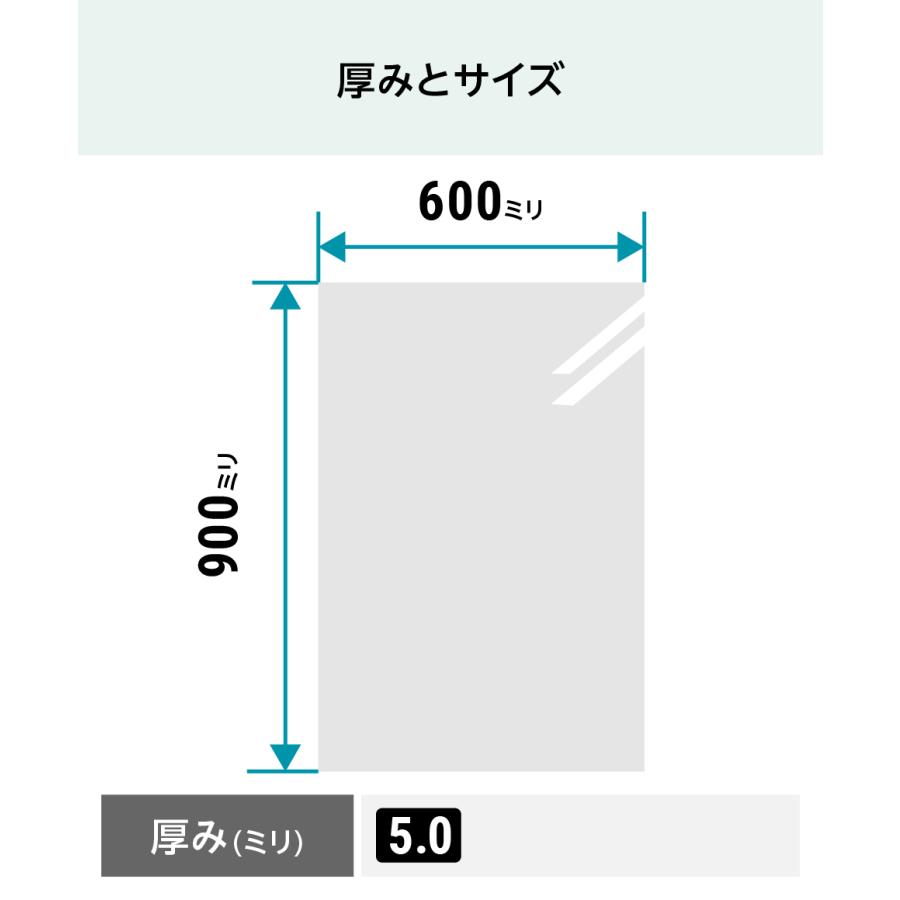 洗面所・トイレ ガラスミラー W600×H900×T5mm 規格サイズ ノンフレーム