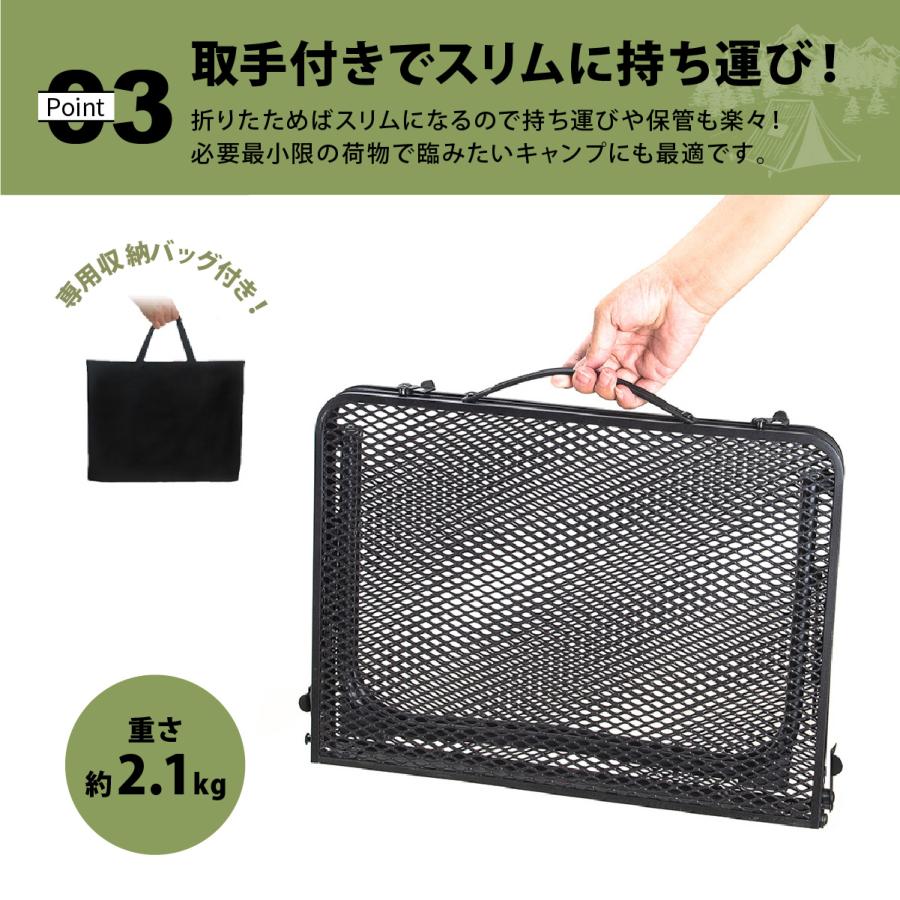 キャンプ テーブル アウトドアテーブル 折りたたみ サイドテーブル