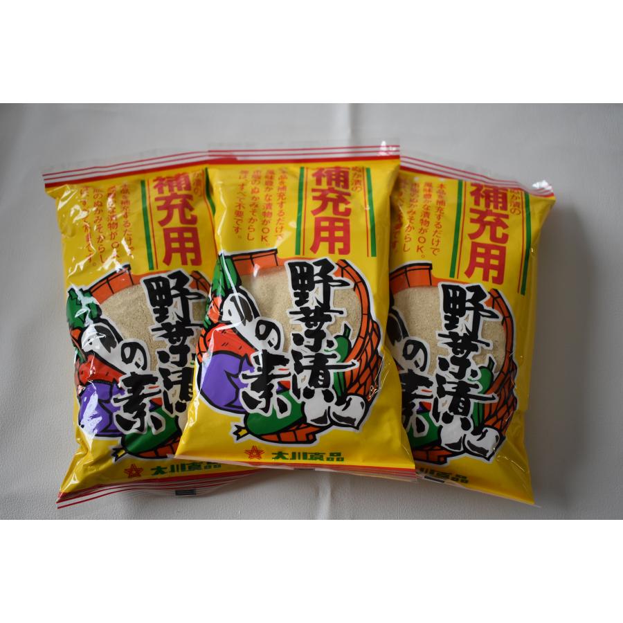 大川食品工業 補充用野菜漬けの素 300g3袋セット : 大川食品工業株式