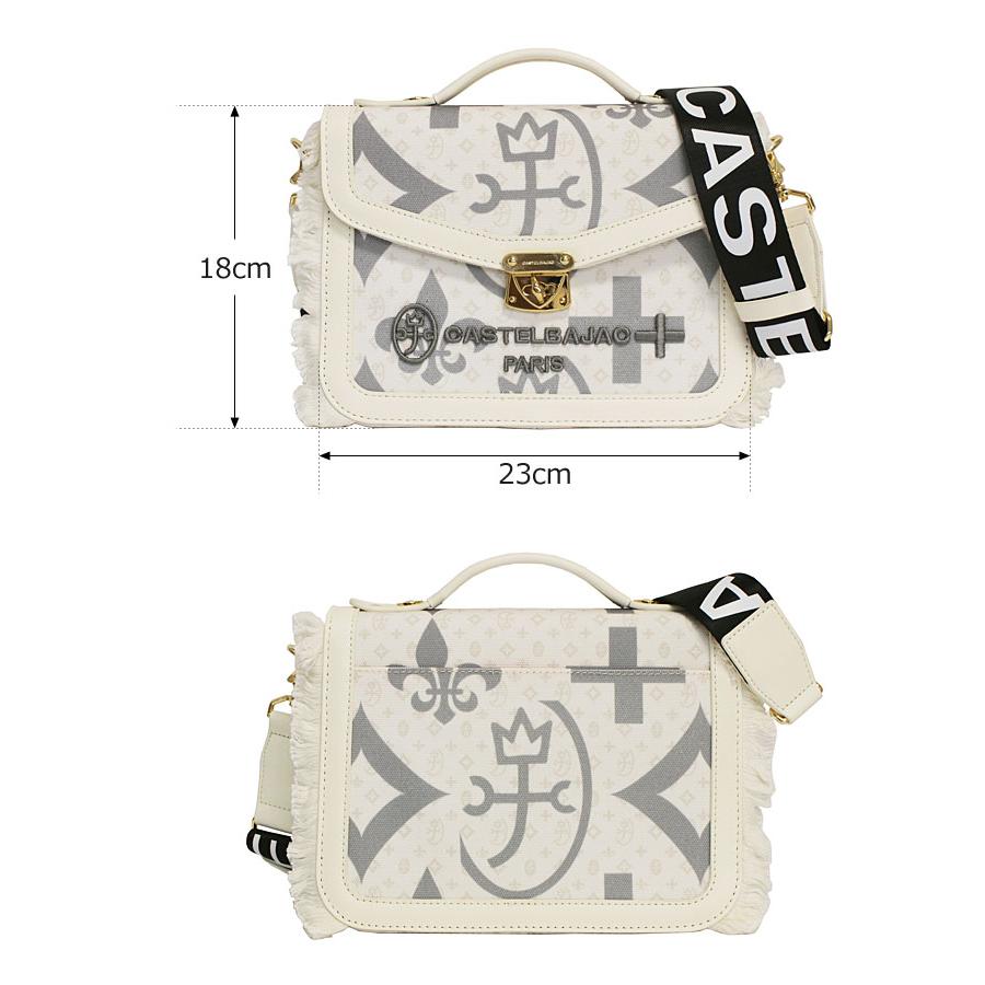 ★超美品★CASTELBAJAC ショルダーバッグ ホワイト※モノグラム可愛い CASTELBAJAC（カステルバジャック） ショルダーバッグ レディース