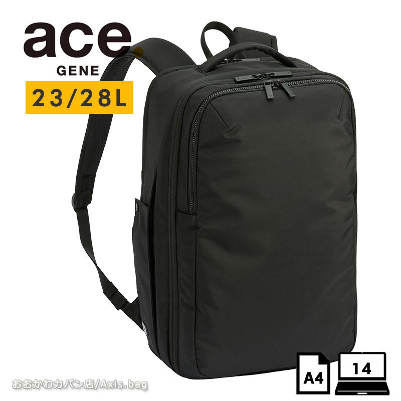 【新品・未使用】エースジーン ビジネスリュック 黒 軽量 A4 ace. GENE LABEL エース ジーン ビジネスリュック レディース 通勤