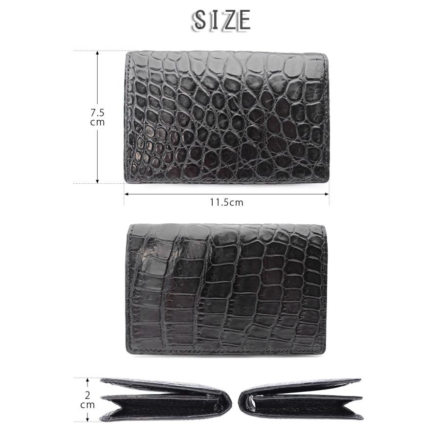 メーカー在庫確認 青木鞄   1894 名刺入れ カードケース メンズ  マットクロコダイル 2505croco 正規取扱店の画像